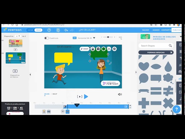 Cómo crear un cuento animado en powtoon